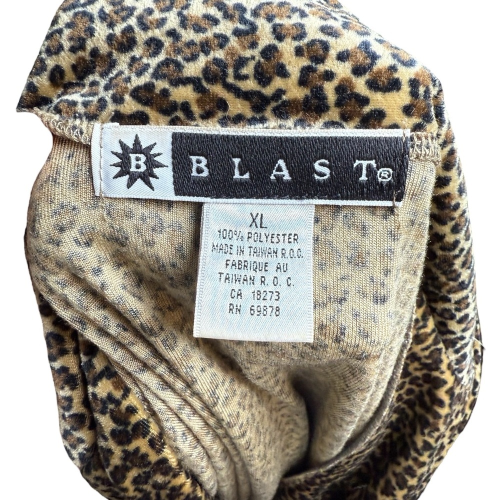 Blast Missy Savannah Women’s XL Leopard Print Jacket Y2K Retro Statement - Picture 4 of 7